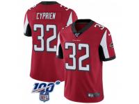 Limited Men's Johnathan Cyprien Atlanta Falcons Nike 100th Vapor Jersey - Red