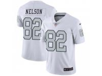 Limited Men's Jordy Nelson Oakland Raiders Nike Color Rush Jersey - White