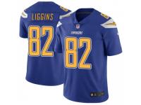 Limited Men's Justice Liggins Los Angeles Chargers Nike Color Rush Vapor Untouchable Jersey - Royal