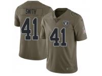 Limited Men's Keith Smith Oakland Raiders Nike 2017 Salute to Service Jersey - Green