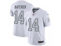 Limited Men's Keon Hatcher Oakland Raiders Nike Color Rush Jersey - White