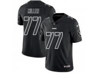 Limited Men's Kolton Miller Oakland Raiders Nike Jersey - Black Impact Vapor Untouchable