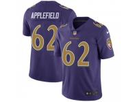 Limited Men's Marcus Applefield Baltimore Ravens Nike Color Rush Vapor Untouchable Jersey - Purple