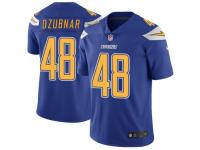 Limited Men's Nick Dzubnar Los Angeles Chargers Nike Color Rush Vapor Untouchable Jersey - Royal