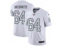 Limited Men's Richie Incognito Oakland Raiders Nike Color Rush Jersey - White