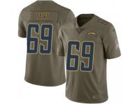 Limited Men's Sam Tevi Los Angeles Chargers Nike 2017 Salute to Service Jersey - Green