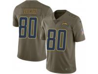 Limited Men's Sean Culkin Los Angeles Chargers Nike 2017 Salute to Service Jersey - Green