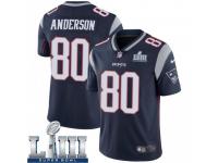 Limited Men's Stephen Anderson New England Patriots Nike Team Color Super Bowl LIII Vapor Untouchable Jersey - Navy
