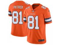 Limited Men's Tim Patrick Denver Broncos Nike Color Rush Vapor Untouchable Jersey - Orange