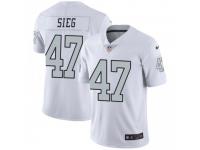 Limited Men's Trent Sieg Oakland Raiders Nike Color Rush Jersey - White