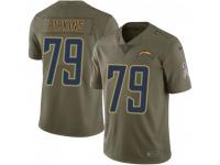 Limited Men's Trey Pipkins Los Angeles Chargers Nike 2017 Salute to Service Jersey - Green