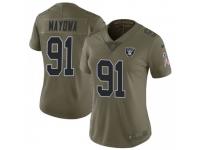 Limited Women's Benson Mayowa Oakland Raiders Nike 2017 Salute to Service Jersey - Green