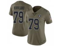 Limited Women's Denver Kirkland Oakland Raiders Nike 2017 Salute to Service Jersey - Green