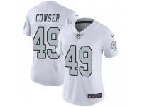 Limited Women's James Cowser Oakland Raiders Nike Color Rush Jersey - White