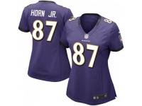 Limited Women's Joe Horn Jr. Baltimore Ravens Nike Team Color Vapor Untouchable Jersey - Purple