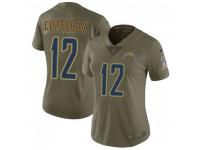 Limited Women's Josh Corcoran Los Angeles Chargers Nike 2017 Salute to Service Jersey - Green