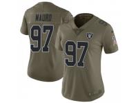 Limited Women's Josh Mauro Oakland Raiders Nike 2017 Salute to Service Jersey - Green