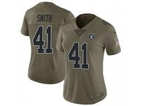 Limited Women's Keith Smith Oakland Raiders Nike 2017 Salute to Service Jersey - Green