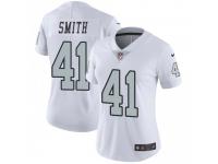 Limited Women's Keith Smith Oakland Raiders Nike Color Rush Jersey - White
