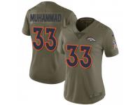 Limited Women's Khalfani Muhammad Denver Broncos Nike 2017 Salute to Service Jersey - Green