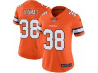 Limited Women's Shamarko Thomas Denver Broncos Nike Color Rush Vapor Untouchable Jersey - Orange