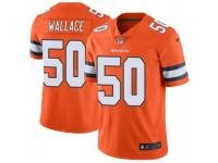 Limited Youth Aaron Wallace Denver Broncos Nike Color Rush Vapor Untouchable Jersey - Orange