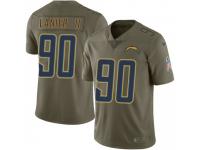 Limited Youth Anthony Lanier II Los Angeles Chargers Nike 2017 Salute to Service Jersey - Green