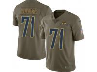 Limited Youth Damion Square Los Angeles Chargers Nike 2017 Salute to Service Jersey - Green