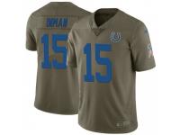 Limited Youth Dontrelle Inman Indianapolis Colts Nike 2017 Salute to Service Jersey - Green