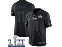 Limited Youth Drew Bledsoe New England Patriots Nike Super Bowl LIII Jersey - Black Impact Vapor Untouchable