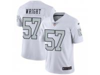 Limited Youth Gabe Wright Oakland Raiders Nike Color Rush Jersey - White