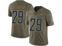 Limited Youth Jeff Richards Los Angeles Chargers Nike 2017 Salute to Service Jersey - Green