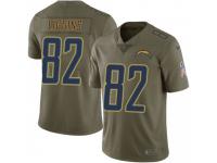 Limited Youth Justice Liggins Los Angeles Chargers Nike 2017 Salute to Service Jersey - Green