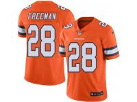 Limited Youth Royce Freeman Orange Jersey NFL Nike Denver Broncos #28 Rush Vapor Untouchable