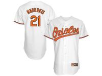 Majestic Baltimore Orioles #21 Nick Markakis White Replica Baseball Jersey