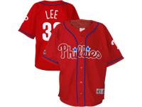 Majestic Cliff Lee Philadelphia Phillies #33 Preschool Closehole Player Mesh Jersey - Red