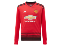Manchester United 18/19 Youth Long Sleeve Home Jersey by adidas