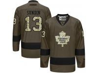 Maple Leafs #13 Mats Sundin Green Salute to Service Stitched NHL Jersey