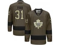 Maple Leafs #31 Grant Fuhr Green Salute to Service Stitched NHL Jersey