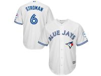 Marcus Stroman Toronto Blue Jays Majestic Cool Base 40th Anniversary Patch Jersey - White