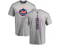 Men #1 Amed Rosario Ash Baseball - Backer New York Mets T-Shirt
