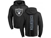 Men #13 Hunter Renfrow Black Football Backer Oakland Raiders Pullover Hoodie