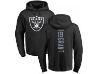 Men #19 Ryan Grant Black Football Backer Oakland Raiders Pullover Hoodie