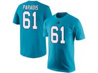 Men #61 Matt Paradis Blue Football Rush Pride Name & Number Carolina Panthers T-Shirt