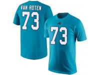 Men #73 Greg Van Roten Blue Football Rush Pride Name & Number Carolina Panthers T-Shirt
