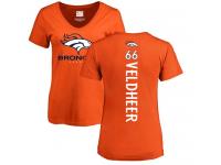 Men #93 Dre'Mont Jones Ash Football Backer Denver Broncos T-Shirt