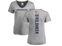 Men #93 Dre'Mont Jones Ash Football One Color Denver Broncos T-Shirt