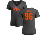 Men #93 Dre'Mont Jones Orange Football Name & Number Logo Denver Broncos Pullover Hoodie