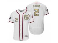 Men Adam Eaton Washington Nationals White 2019 Gold Program World Series Champions Flex Base Jersey