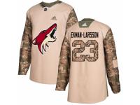 Men Adidas Arizona Coyotes #23 Oliver Ekman-Larsson Camo Veterans Day Practice NHL Jersey